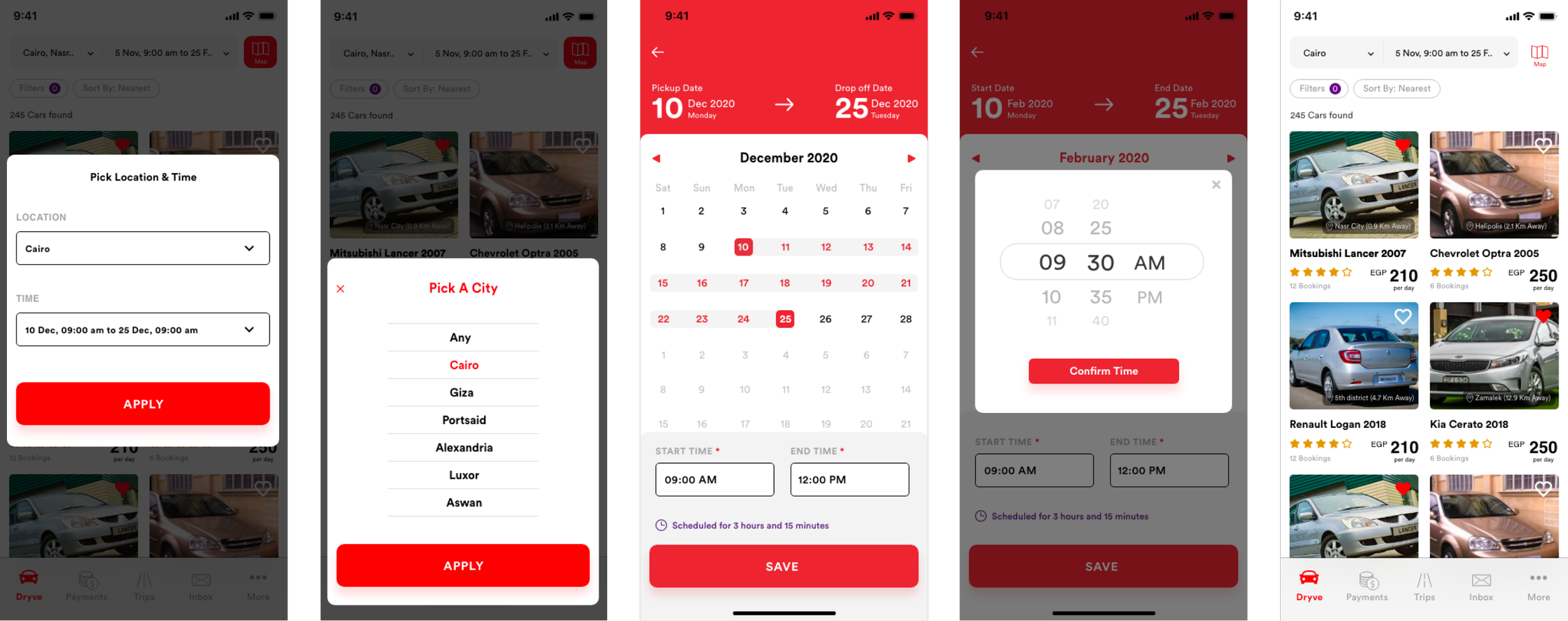 Location & time flow high-fidelity
