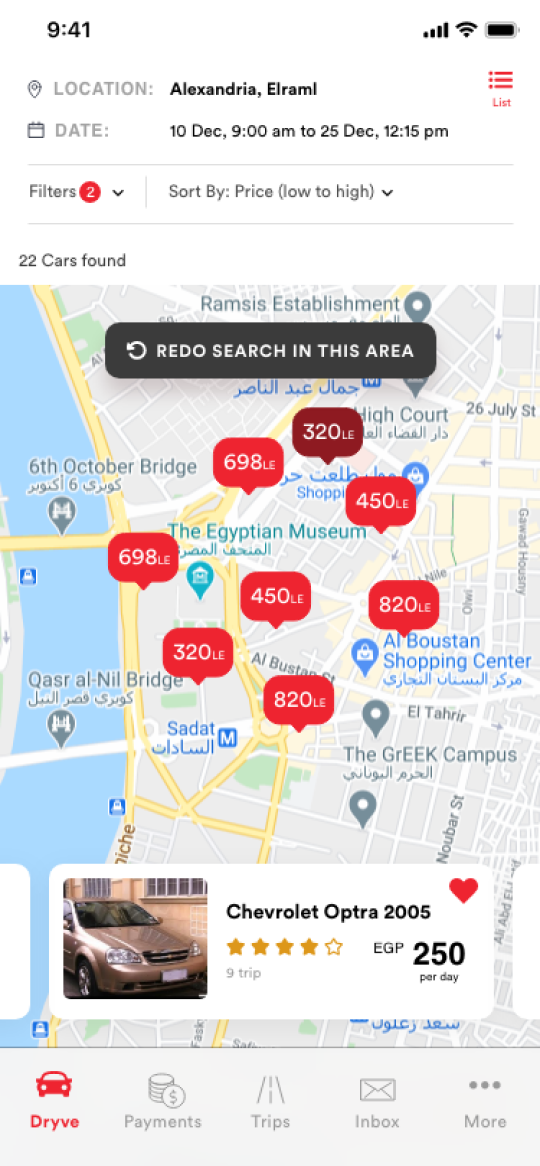 Map view