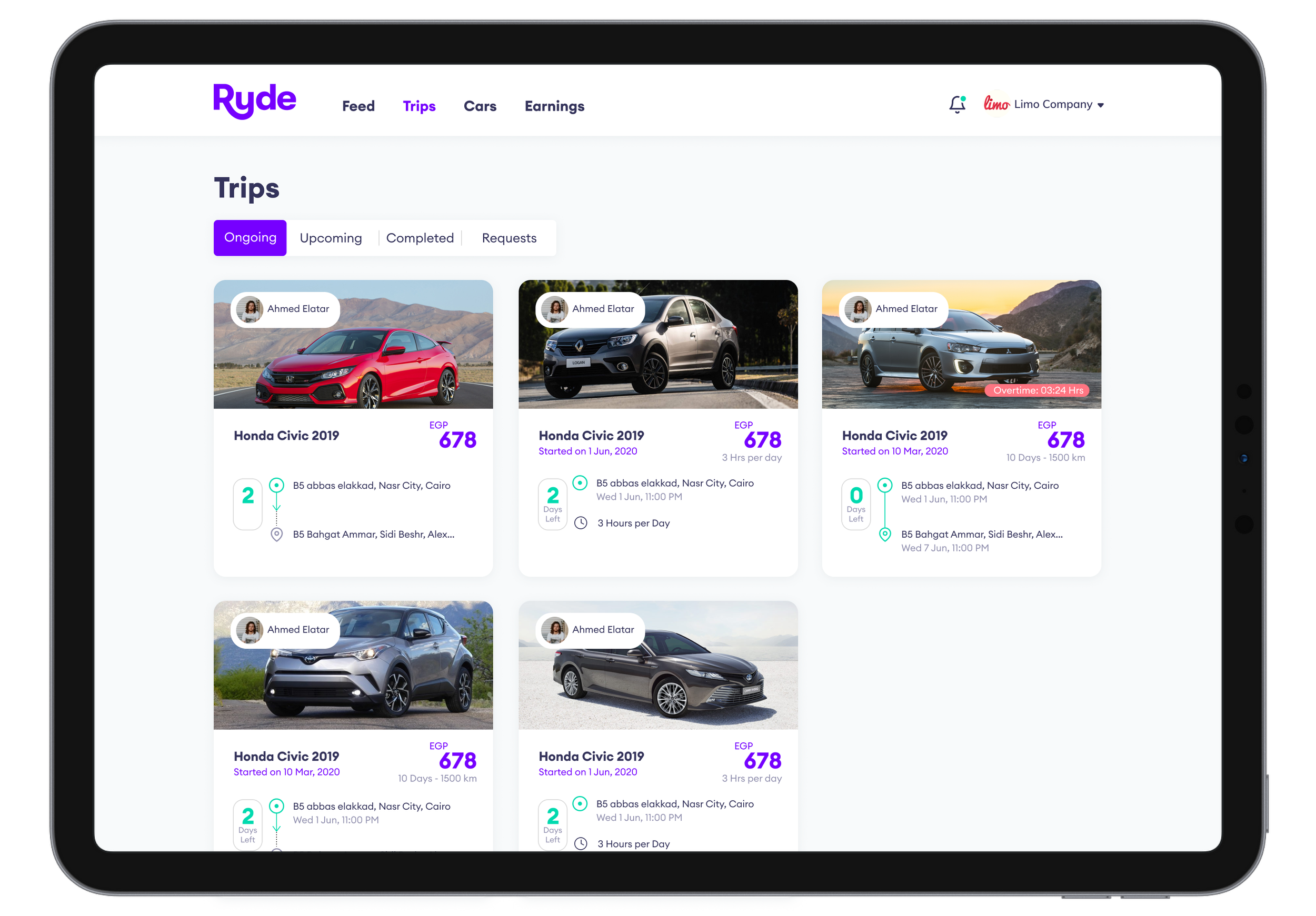 How the Ryde platform works